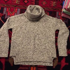 Madewell marbled black and white sweater, XS